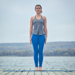 morning yoga pose mountain