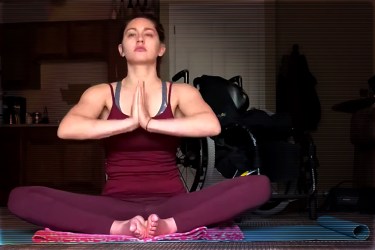 Yoga Practice Video with Paralysis